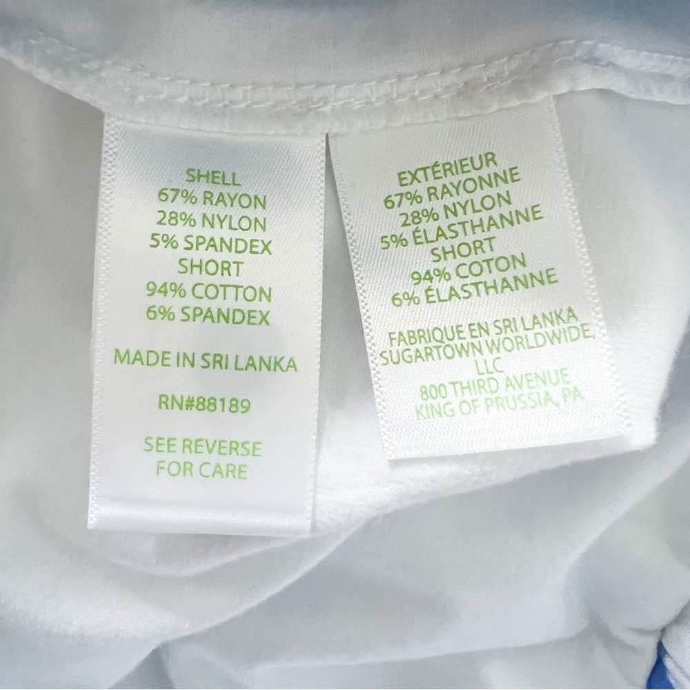 Lilly Pulitzer Blue & White Printed Skort - Picture 12 of 13